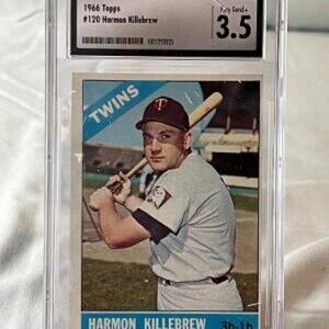 1966 Topps Harmon Killebrew #120 CSG 3.5